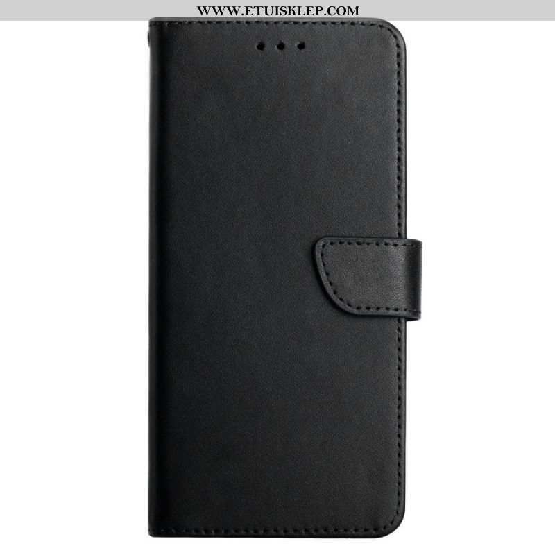 Etui Folio do Poco X5 5G Prawdziwa Skóra Nappa